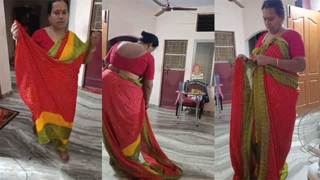 New Tamil Mom Dress Change Infront – son Secretly Recorded it Video Free Watch
