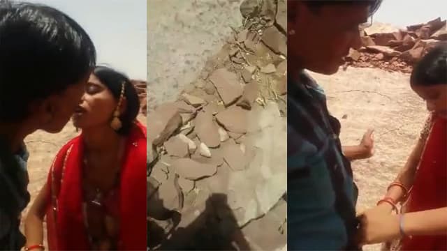 Couple in Rajasthan enjoys Outdoor standing sex video hd