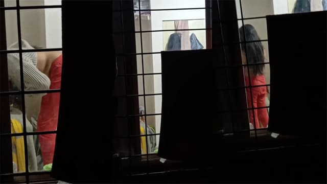Beautiful Neighbor Girl Changing Clothes Arousing Video HD