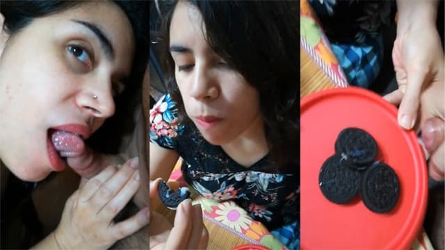 Cute Sister Giving Blowjob And Cream Biscuit Cum In