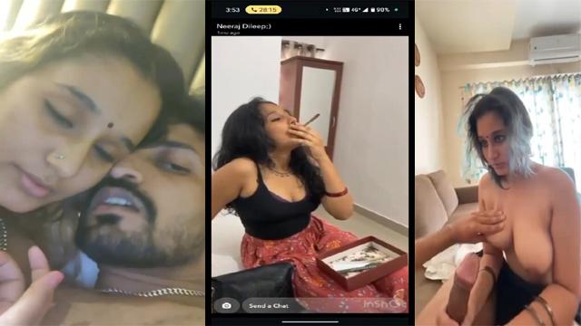 Tamil Mallu GF Smoking Sensual BJ & Fucking