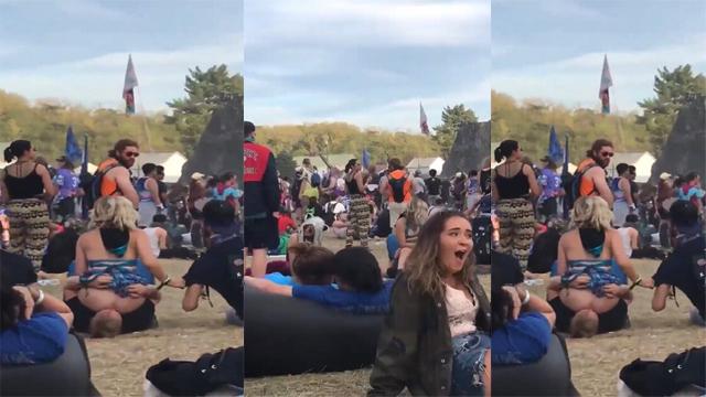 Two Guys Eat A Sluts Ass In Public During a Music Festival Leak