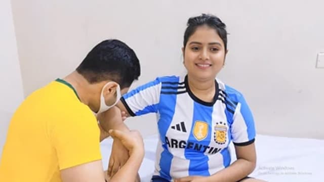 Argentina Supporting Girl Vs Brazil Supporting Boy Sex Competition Video