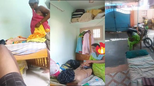 Real Tamil Maid Aunty Son Affair Leaked MMS
