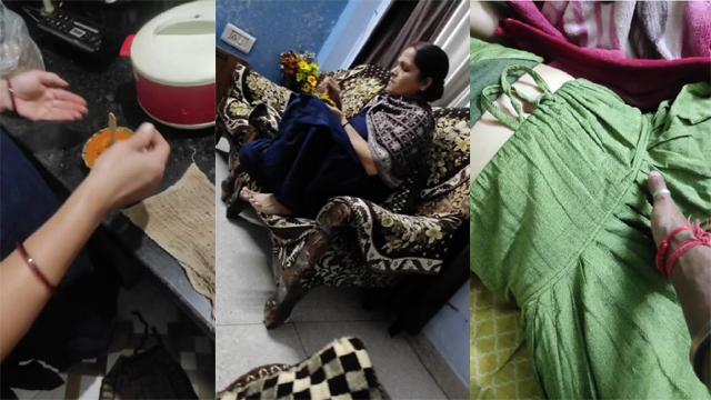Tamil Son Groping his mom’s boobs while she is sleeping