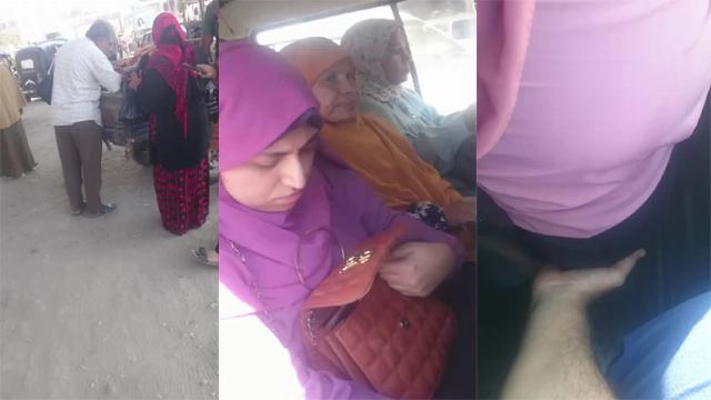 Horny Guy Touching Hot Aunty Big Ass On A Ride