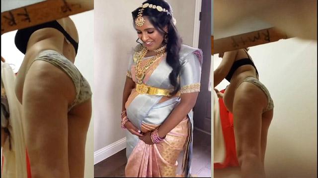Horny Telugu Pregnant Dusky Wife Bathroom Pee Cam Video