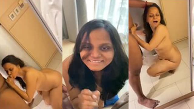 Sexy Indian Horny South Wife Blowjob Taking Cum On Face